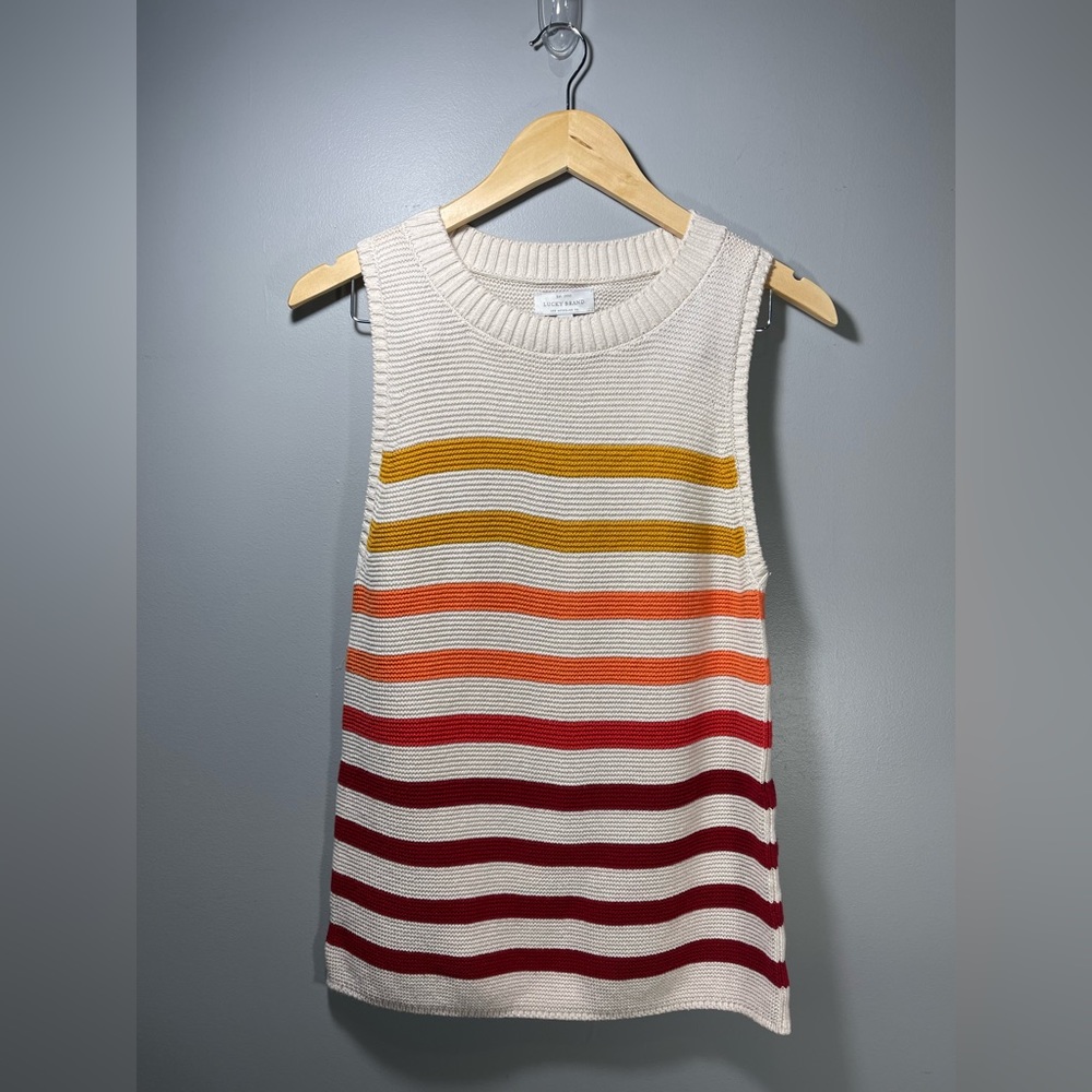 Lucky Brand Striped Knit Tank Top